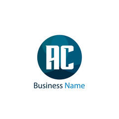 Initial Letter AC Logo Template Design