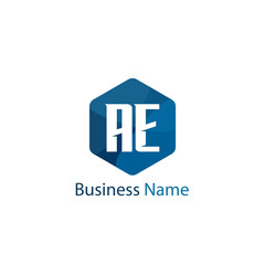 Initial Letter AE Logo Template Design