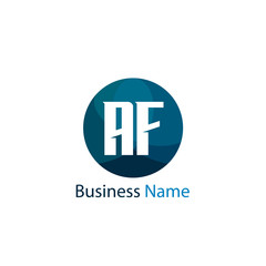 Fototapeta premium Initial Letter AF Logo Template Design