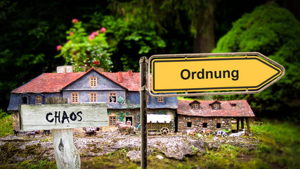 Obraz premium Schild 371 - Ordnung
