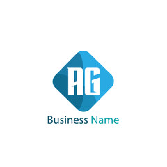 Fototapeta premium Initial Letter AG Logo Template Design