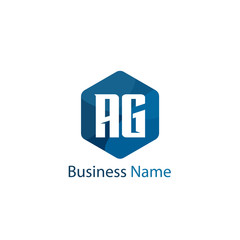 Initial Letter AG Logo Template Design