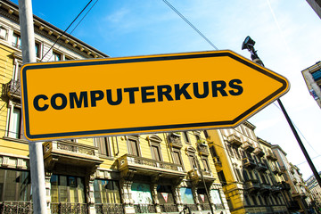 Schild 285 - Computerkurs