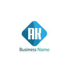 Obraz premium Initial Letter AK Logo Template Design