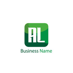 Initial Letter AL Logo Template Design