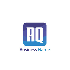 Initial Letter AQ Logo Template Design