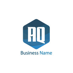 Initial Letter AQ Logo Template Design