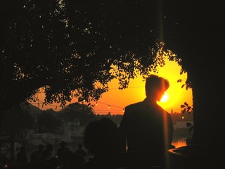 Pushkar, town of India in the  Rajasthan with camel fair festival