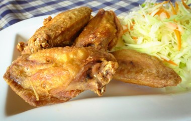 fried chicken wing Thai food style