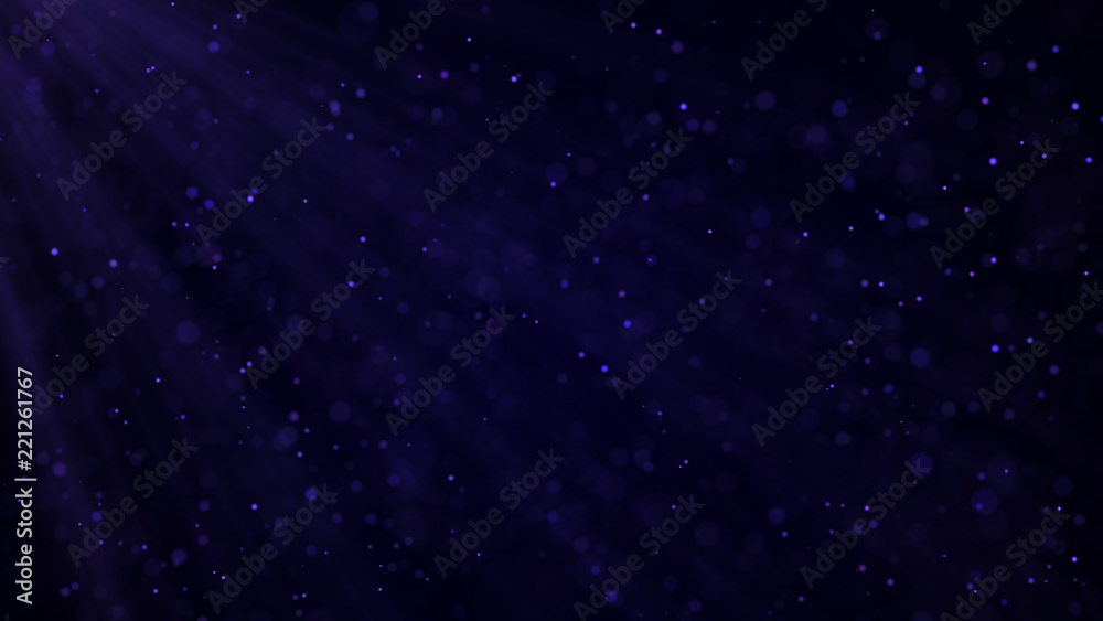 Aufkleber Dust particles. Abstract background of particles. Cosmic galaxy illustration. 3d rendering.