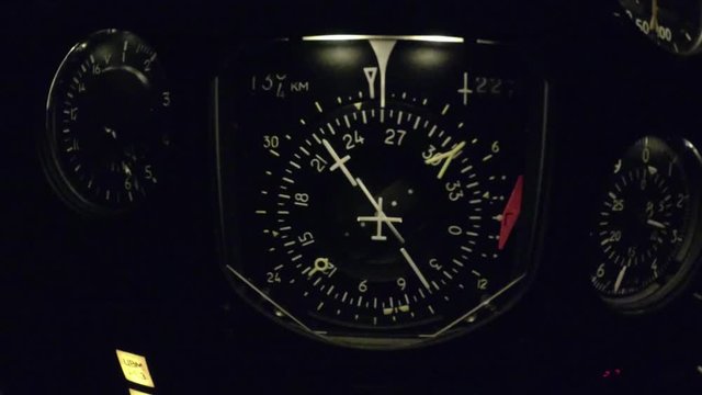 Rotation of the dial of course