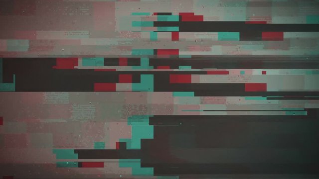 Abstract digital pixel noise and glitch error video failure and damage as technology background