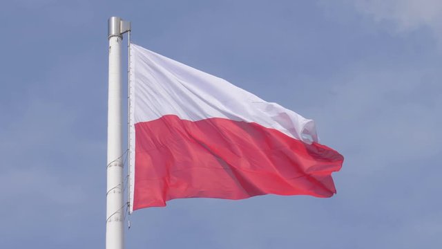 Waving flag of Poland