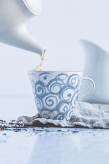 Obraz na płótnie Canvas Tea cup still life with white background