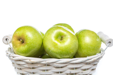 Fresh Green Apple Isolated on White Background