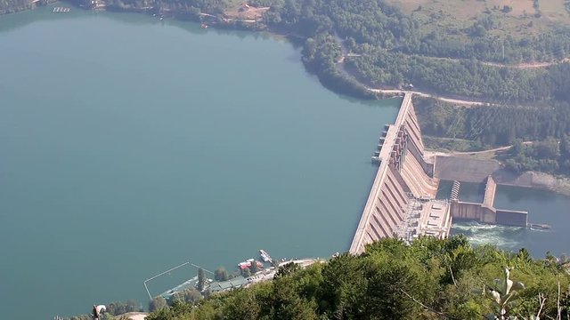 hydroelectric power plant Perucac on Drina river