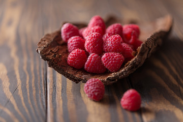 Fresh raspberries background. Fresh raspberry © Agnes