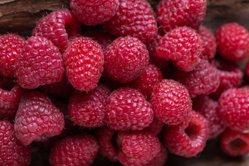 Fresh raspberries background. Fresh raspberry