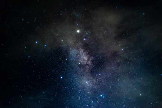 Milky way galaxy with nebula and stars © zodar
