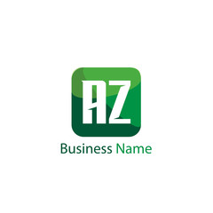 Initial Letter AZ Logo Template Design