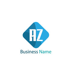 Initial Letter AZ Logo Template Design