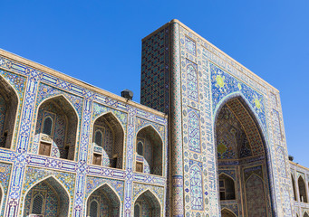 Fototapeta na wymiar The Registan, the heart of the ancient city of Samarkand - Uzbekistan