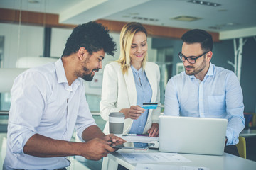 Obraz premium Successful business people.