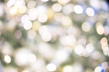 Bokeh from a Christmas tree, glitter Christmas festive for background..