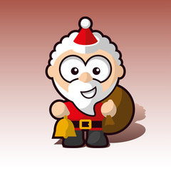cuddly Santa claus character