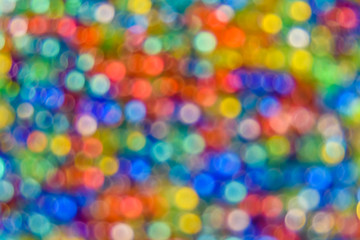 Blurred and abstract multicolored pattern. Bokeh background