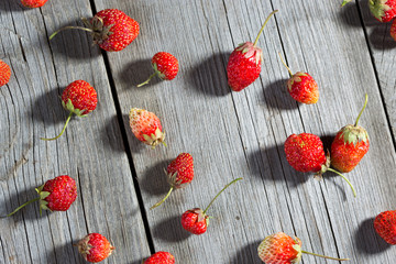 Background of natural fresh strawberries