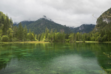 Naklejka na ściany i meble Schiederweiher, beautiful lake in Austria near Hinterstoder