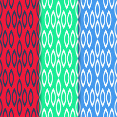 Seamless geometric abstract pattern with circles and rings