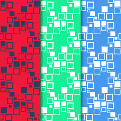Geometric seamless pattern. Square with uneven edges