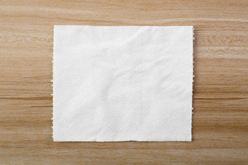 Tissue On The Wooden Table