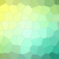Fototapeta premium Illustration of Square green and yellow pastel Big Hexagon background.