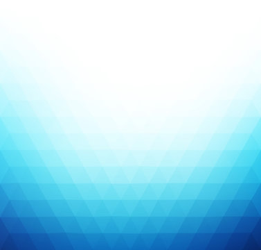 Blue white abstract polygonal background