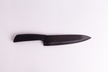 black ceramic kitchen knife