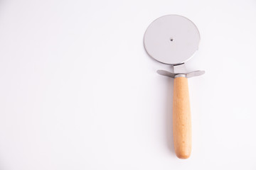 pizza cutter with wooden handle