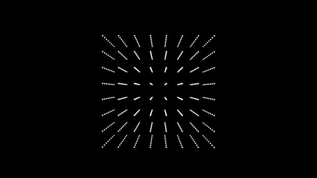 4k Technology Cube Box Spinning/
Abstract minimal animation of cube with dots particles spinning
