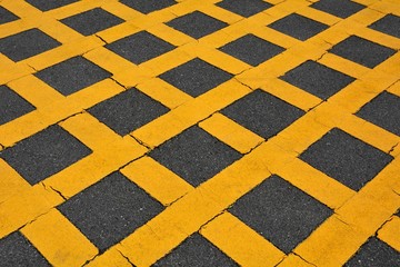 yellow line on asphalt road background
