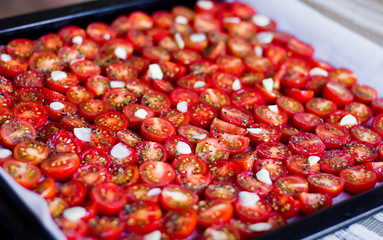 Dried cherry tomatoes.