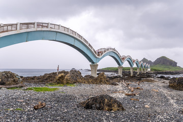 Taitung,Taiwan-August 15,2018: Sanxiantai is located in the north of Chenggong Township in Taitung County. it is compsed of offshore islands and coral reefs. © RomixImage