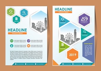 cover, layout, brochure, magazine, catalog for annual report
