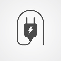 Plug vector icon sign symbol