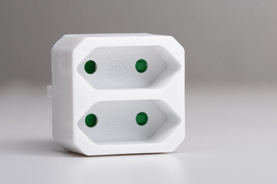 double socket - white