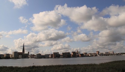 Fototapeta premium Panorama der Hansestadt Rostock