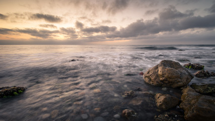 Sunrise on the beach of El Bobar