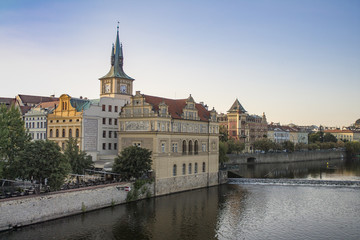 Fototapeta na wymiar The Smetana museum in Prague, Czech Republic