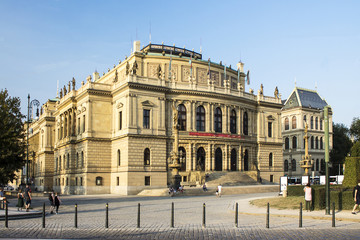 Fototapeta na wymiar Rudolfinum Concert Hall in Prague, Czech Republic